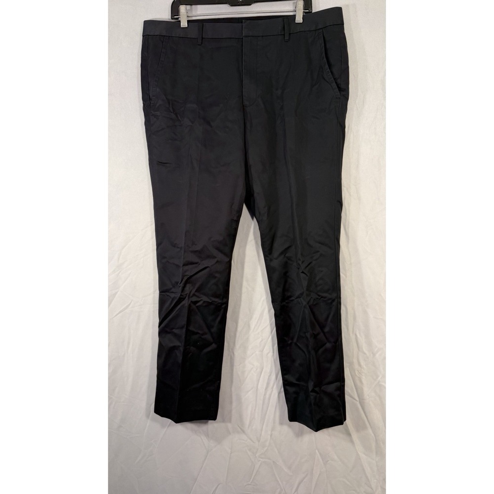 bonobos tuesday pant Men's Black Size 38x30 Chino‎ Flat Front Khaki Pant